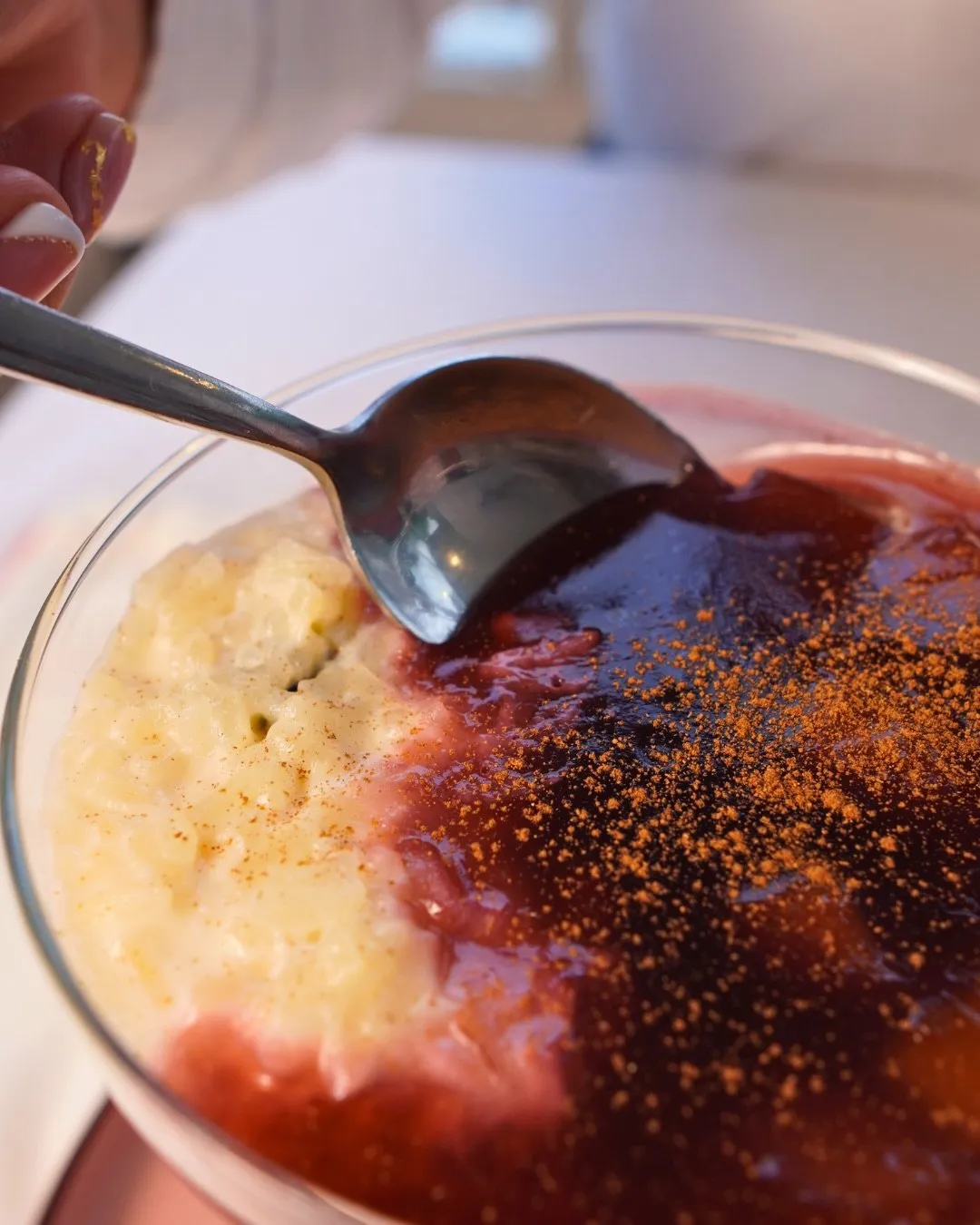Mazamorra morada con arroz con leche